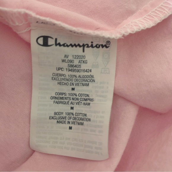 Champion Pink Women's 1/4 Zip Pullover Windbreaker Jacket - Picture 7 of 9